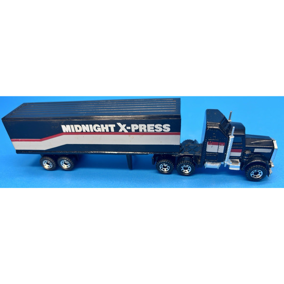 MIDNIGHT-X-PRESS Matchbox MACK Kenworth Semi-Tractor Truck Trailer 1981 - Picture 5 of 11